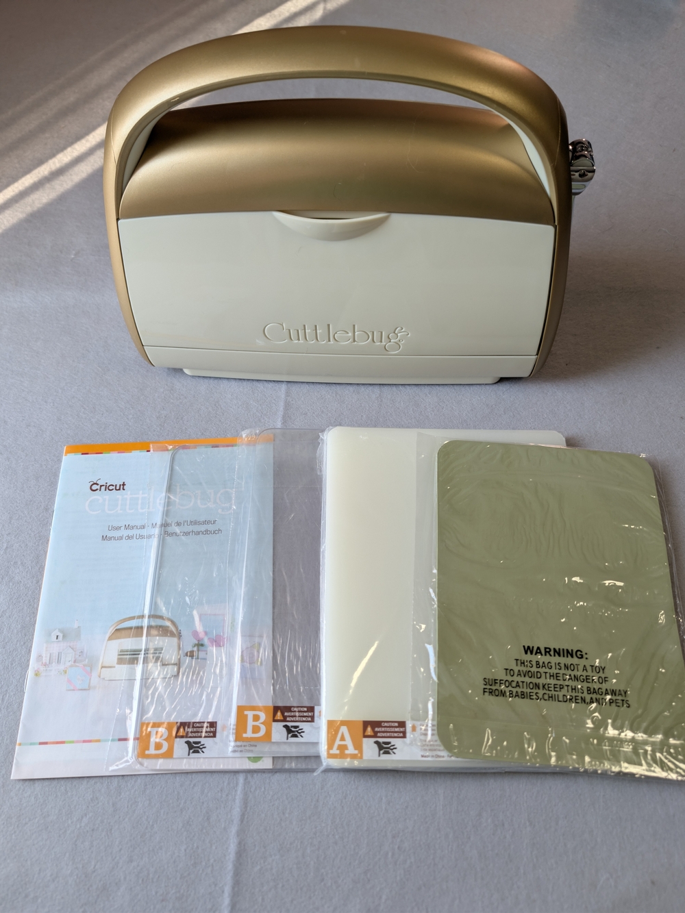 Cricut Cuttlebug Anna Griffin Gold Edition Die Cutting Embossing Machine Manual